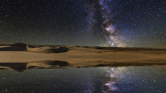 Ciel étoilé dans le désert de Gobi