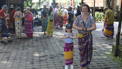 Découverte des temples balinais en famille