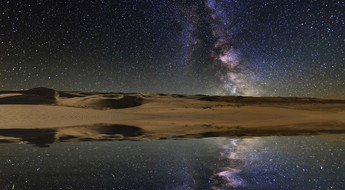 Ciel étoilé dans le désert de Gobi