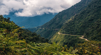 La route des Yungas en Bolivie