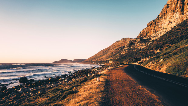 Sonnenuntergang in Südafrika