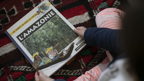 Tintin en Amazonie - Livre de voyage pour enfants