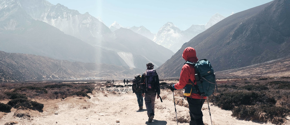 Wandergruppe im Himalaya