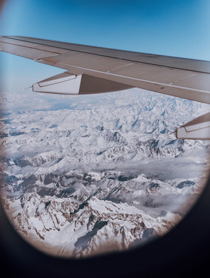 Dans l'avion avec des enfants