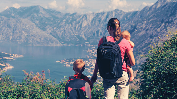voyage randonnée avec des enfants