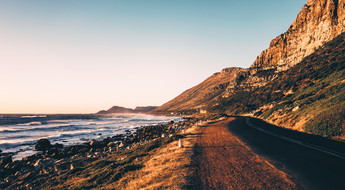 Sonnenuntergang in Südafrika