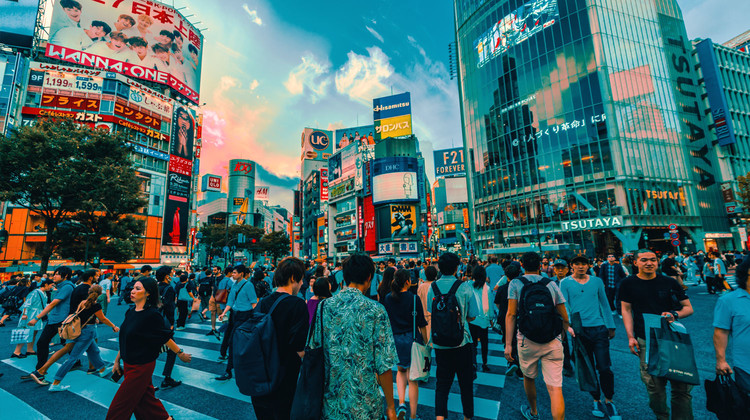 Carrefour à Shibuya, Tokyo