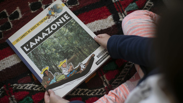 Tintin en Amazonie - Livre de voyage pour enfants
