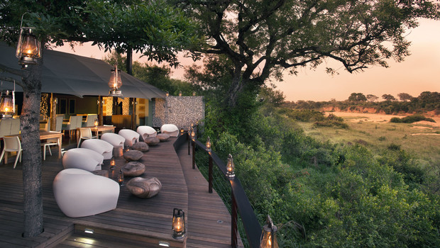 Terrasse du andBeyond Ngala Safari Lodge
