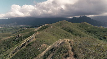 Lanikai Pillbox trail à Oahu, Hawaï