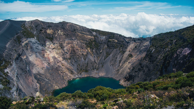 Irazú Volcano in Cartago in Costa Rica