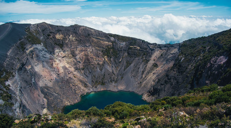 Irazú Volcano in Cartago in Costa Rica