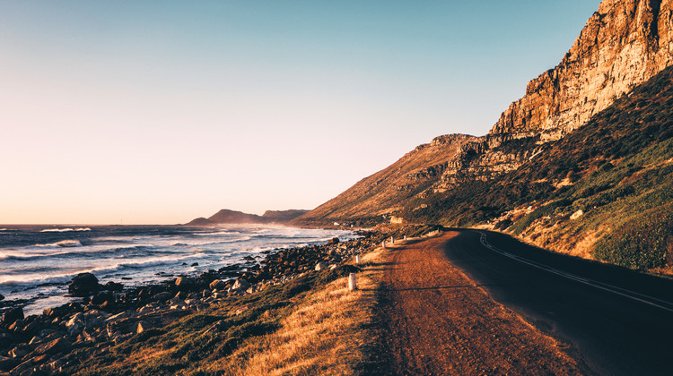 Sonnenuntergang in Südafrika