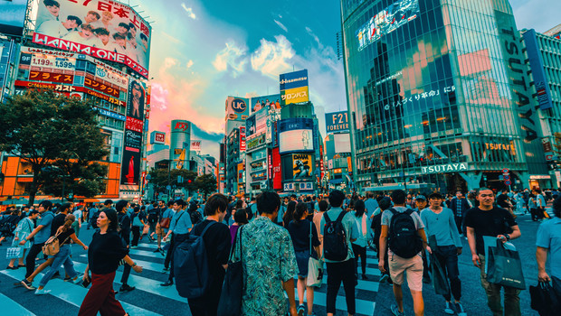 Carrefour à Shibuya, Tokyo